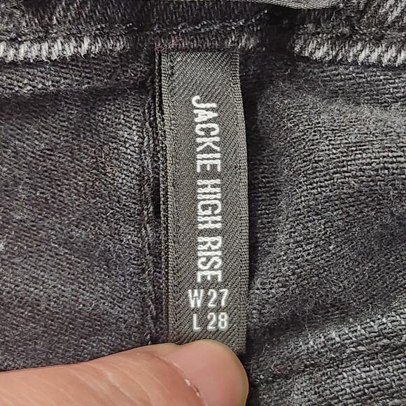 Driftwood Black Denim Jackie High Rise Skinny Jeans Women's 27 - Picture 5 of 8